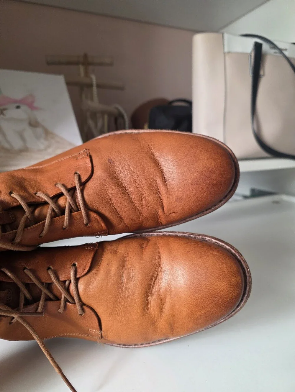 Frye Men's Cognac Brown Leather Chukka Boots